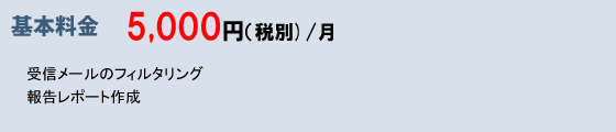 基本料金 5,250円（税込）/月